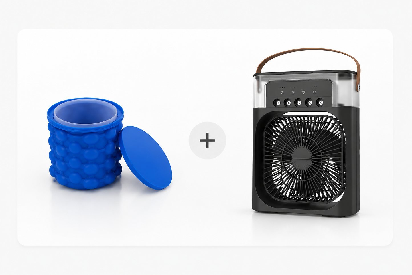Ventilatore USB 3 in 1: umidificatore, ventilatore raffrescatore e luce notturna LED con funzione spray nebulizzante